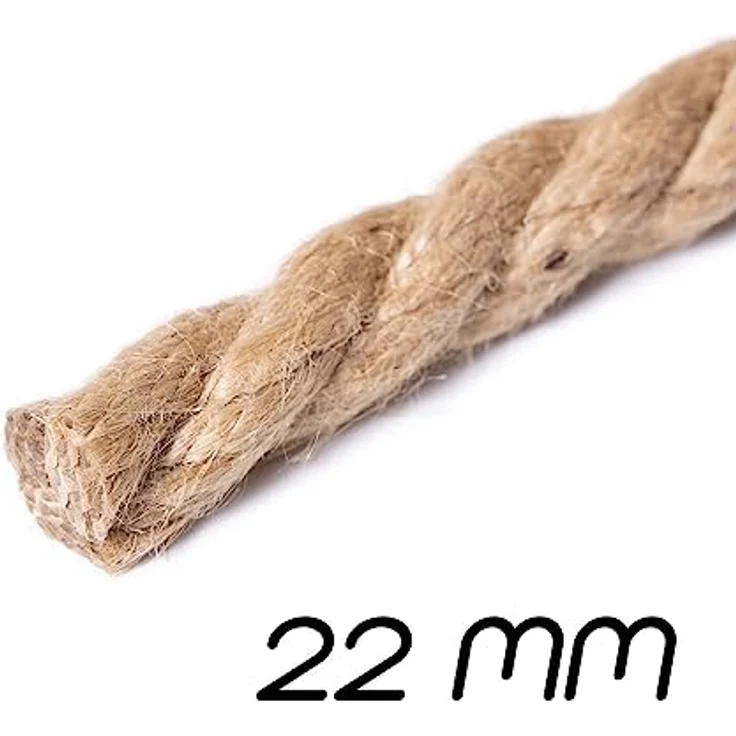 BooGardi Juteseil in Verschiedene Stärken und Längen · Ø 6mm Länge 1m · Naturware zum Basteln · Makramee Naturfaser · Jutefaser – Bild 2