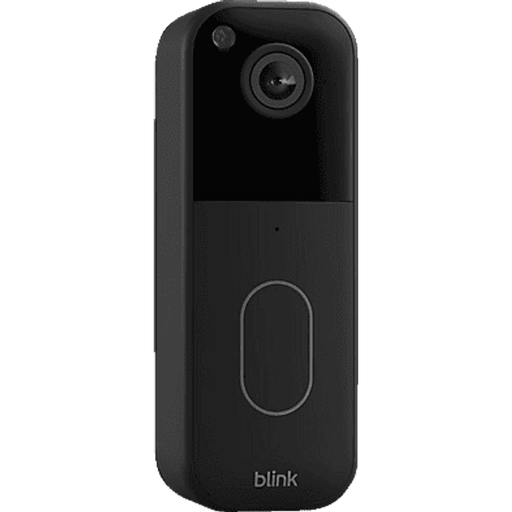 AMAZON Blink Videotürklingel (2. Gen), Sicherheitskamera mit HD-Videos, Infrarot-Nachtsicht, 150° Sichtfeld, Schwarz