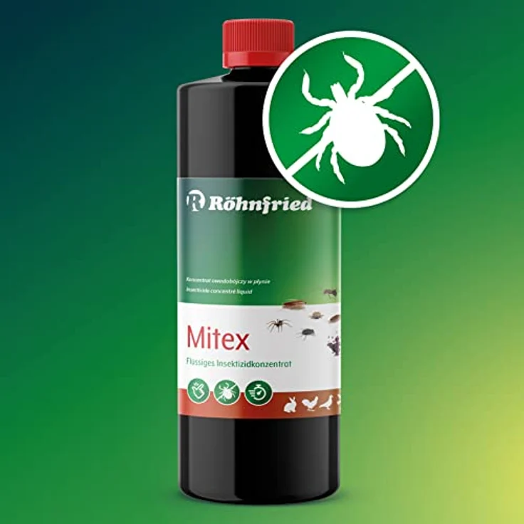 Röhnfried Mitex 1000 ml I Insektenschutz mit Langzeitwirkung I wirkt gegen rote Vogelmilbe, Milben, Ameisen, Flöhe etc. I hochwirksamer Parasitenschutz – Bild 4