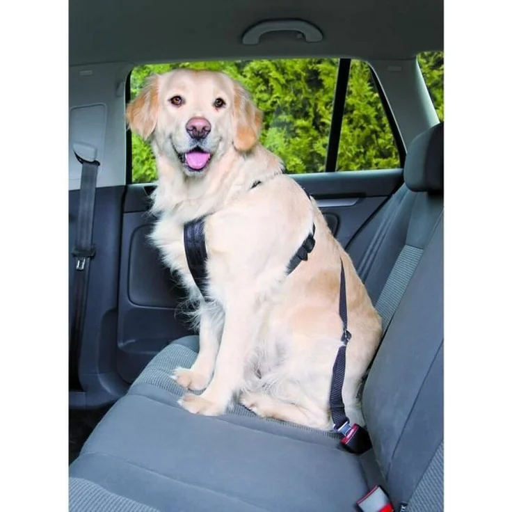 TRIXIE Hundegeschirr Trixie Schwarz, Nylon, Größe M, verschließbarer Schließe