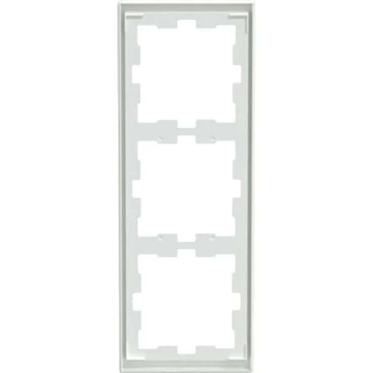 Merten Abdeckrahmen 3fach Serie D-Life, Lotosweiß, thermoplastisches Material, für Senkrecht- und Waagerechtmontage, IP20 – Bild 6