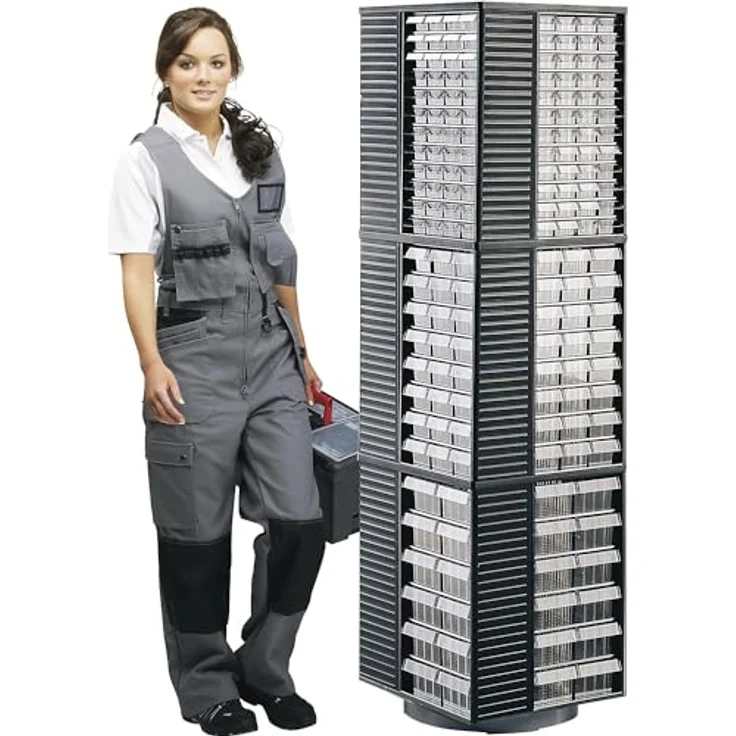 Treston Kleinteilemagazin 550-3, BxTxH 310x180x550 mm – Bild 2