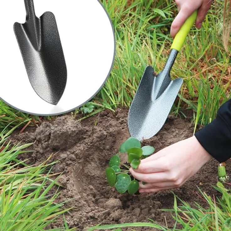 com-four® 6-teiliges Garten-Werkzeug-Set - Gartenset mit Doppelhacke, Kleingrubber, Fugenkratzer, Handrechen, Blumenkelle - Gartenwerkzeug für Pflanzen und Gartenarbeit (6-teilig Gartenset) – Bild 2