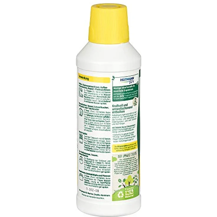 Heitmann Zitronensäure pure Reine Citronensäure, 1008288, flüssig, lebensmittelsauber, 500 ml – Bild 6