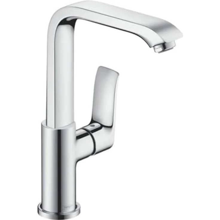 hansgrohe Metris 230 Spültischarmatur, chrom, mit Schwenkauslauf, ComfortZone 230, 5 l/min Durchflussmenge, für Durchlauferhitzer geeignet – Bild 1