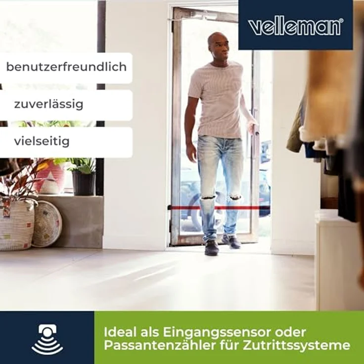 Mini IR Lichtschrankensystem inkl Netzgerät und Spiegel PEM7D Velleman – Bild 2