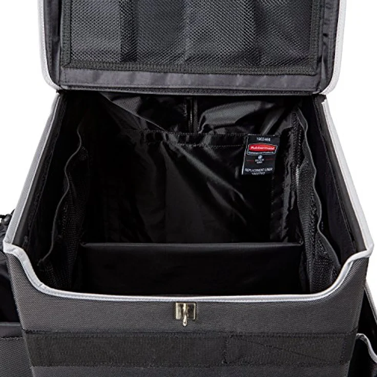 Rubbermaid Quick Cart Medium, Mobiler Transportwagen mit Teleskopgriff, schmutzabweisend und abwaschbar, 18,1 kg Tragkraft – Bild 10