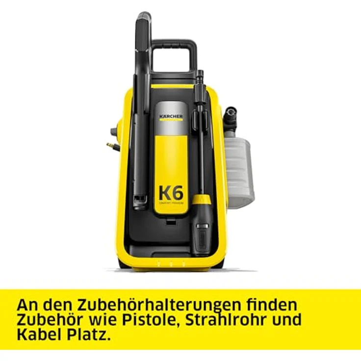 Kärcher Home & Garden K 6 Comfort Premium Hochdruckreiniger, 160 bar, wassergekühlter Motor, 4-in-1-Multi Jet-Strahlrohr, ergonomische G 180 Q COMFORT!Hold Pistole – Bild 6