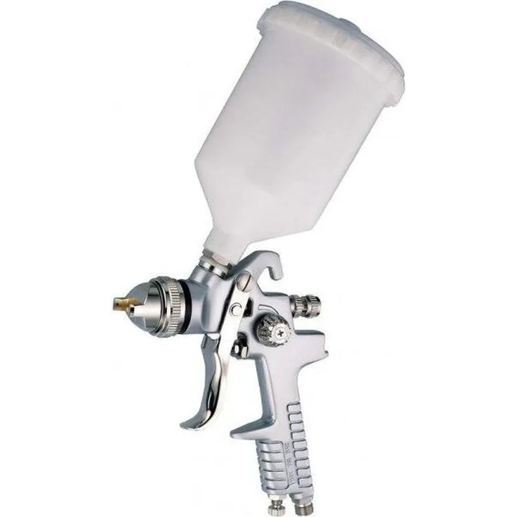 JONNESWAY Farbsprühgerät JONNESWAY FARBSPRITZPISTOLE GRNY 1,4mm, Spritzpistole mit 0,6 l Tankinhalt und Schwerkraft-Farbzufuhr