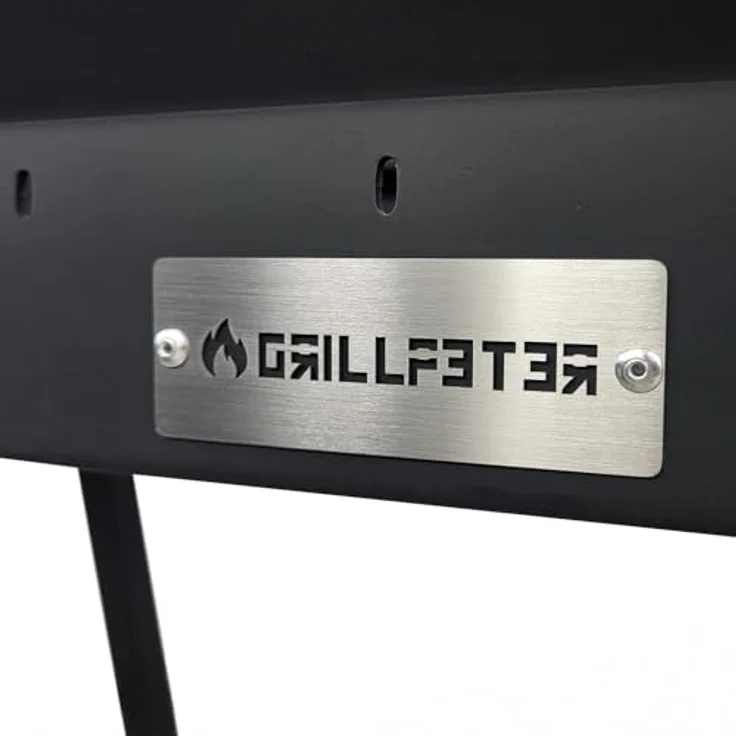 Grillpeter Profi Mangal Bulat 70 Schaschlikgrill aus 3mm Stahl mit Windschutzeinrichtung, für Holzkohle- und Holzgrillierung – Bild 5