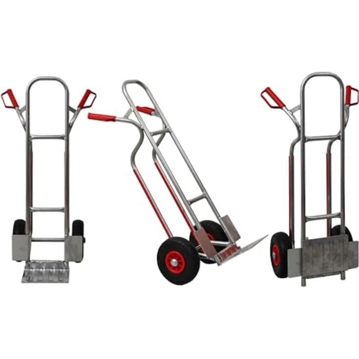PROREGAL® Sackkarre RAGNAR mit klappbarer Schaufel 250kg Tragkraft Blau – Bild 6