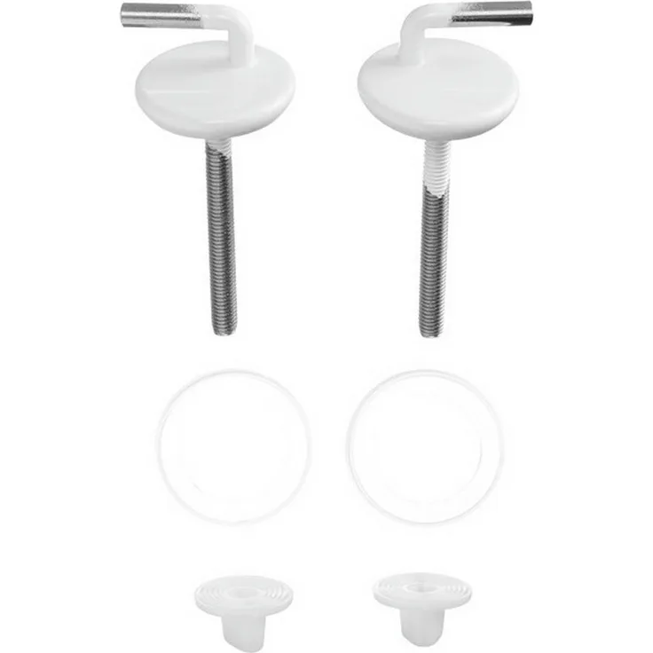 Duravit WC-Deckel-Scharnier, Scharnierpaar für Sitz, Chrom