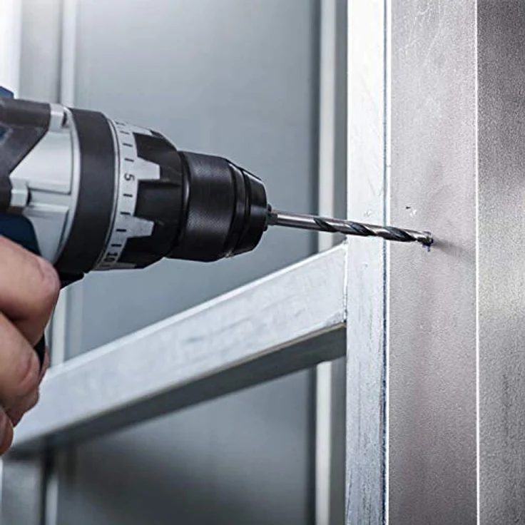 Bosch Professional HSS-Spiralbohrer PointTeQ Hex, 5er Set mit Sechskantschaft für schnelles Bohren in Metall – Bild 6