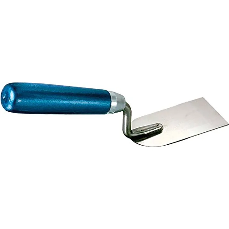 KAUFMANN 42.060.06 Gipser Maurerspachtel, rostfreier Spachtel mit geradem Hals und Holzgriff, 100 mm