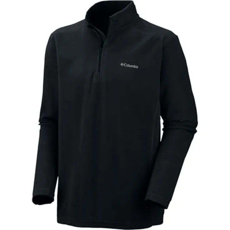 Columbia Klamath Range II, Herren Jacke aus leichtem Fleecematerial für Lagenlook, Schwarz, Größe M