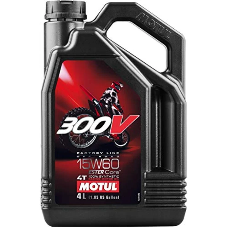 Motul 104138 300V 4T Factory Line Off Road, 15 W-60, 4 L, 300x234x114 – Bild 2