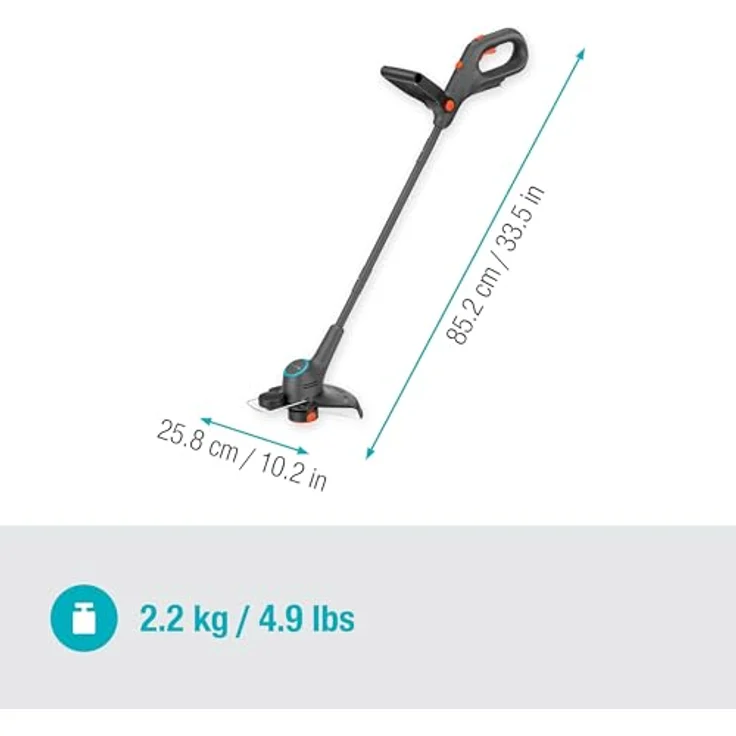 Gardena EasyTrim 25/18V, 18V Akku-Rasentrimmer mit 25 cm Schnittbreite, ohne Akku, ergonomisches Design, 2-in-1 Trimmen und Kantenschneiden – Bild 3