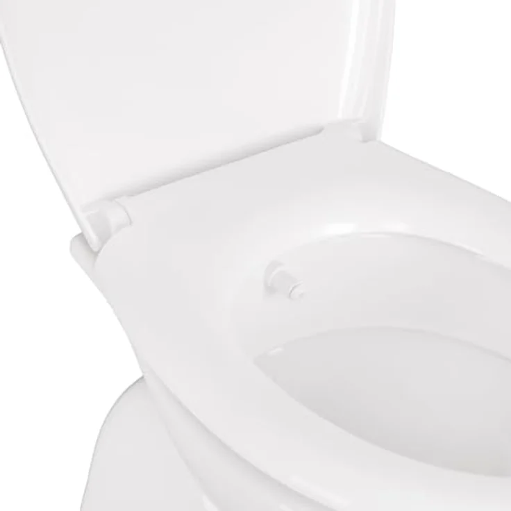 Belvit Tiefspül-WC BV-SW4001-T+BV-D0400, Stand WC mit Taharet/Bidet Funktion, Senkrechter Bodenabgang, Weiß – Bild 7