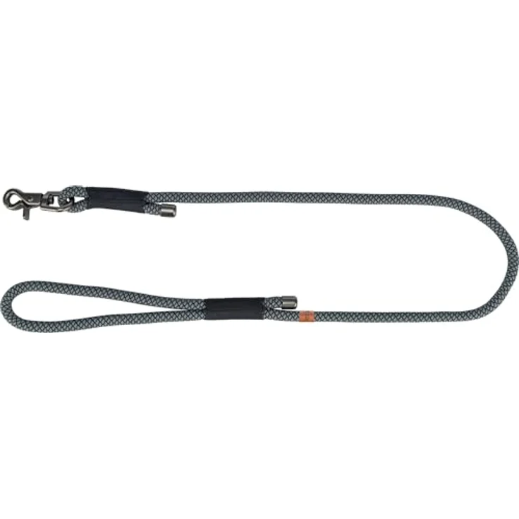 TRIXIE Soft Rope Hundeleine, XS-S 1,2 m/6 mm, schwarz/grau - strapazierfähige Leine mit Trigger Snap Hook für kleine Hunde, ergonomische Handschlaufe, wetterfestes Material – Bild 1