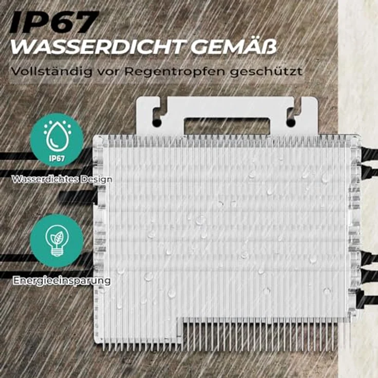VENDOMNIA DEYE Mikro-Wechselrichter SUN-M160G4-EU-Q0, 1600 W für Mini-PV Solaranlage, IP67 wetterfest, 4 MPPT, WiFi, hohe Effizienz – Bild 5