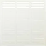 Plus Sichtschutzelement Decora, 180 x 180 cm, Holz, Weiß RAL 9010 mit filigranem Spalier