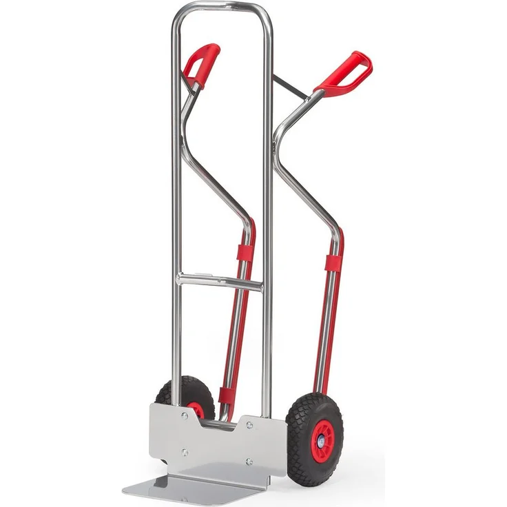 FETRA Sackkarre Alu-Stapelkarre A1330P, leicht und handlich, pannensichere PU-Bereifung, Aluminiumschaufel, naturbelassen