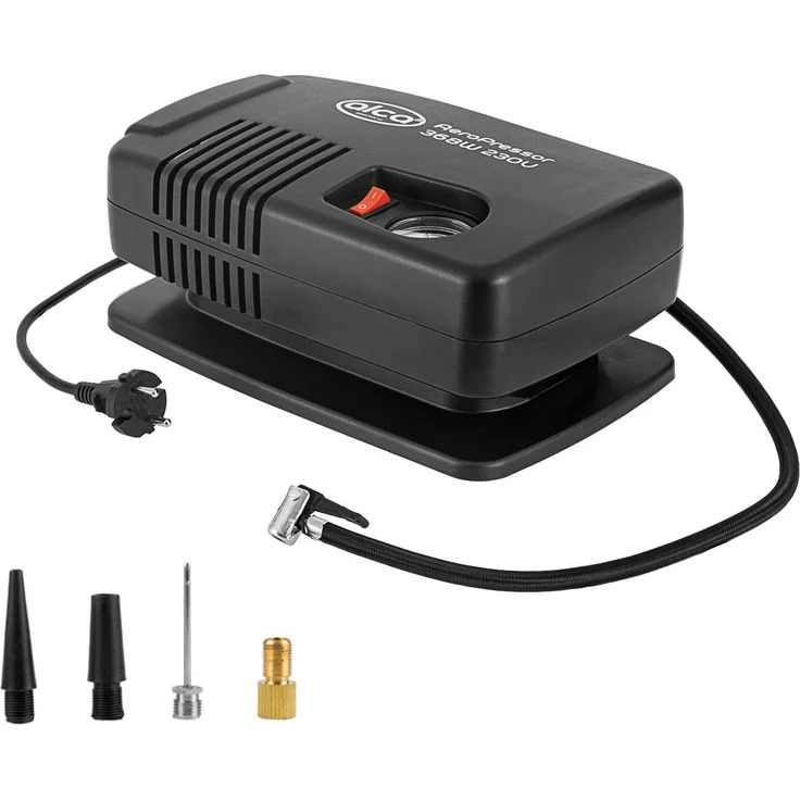 alca® Kompressor Auto und Fahrrad elektrische Luftpumpe, 230V Luftkompressor, 8,6 bar, Steckdose – Bild 1