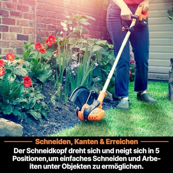 LawnMaster OcuMow™ Roboter-Rasenmäher mit 24V MAX Trimmer-Kombi-Set, optischer Navigation und automatischer Hindernisvermeidung – Bild 3