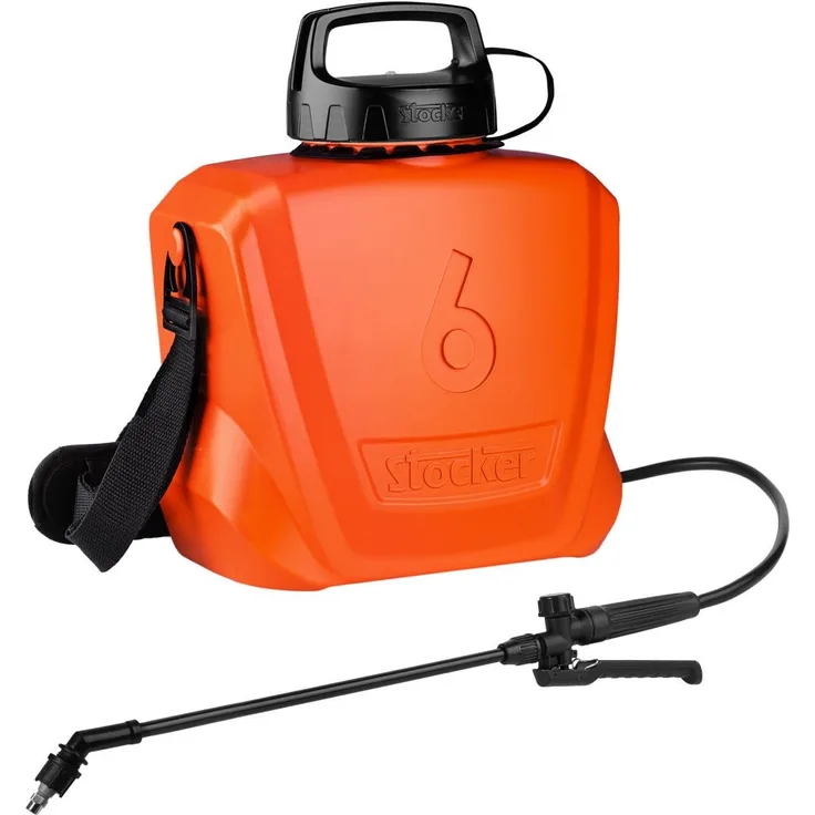 Stocker Geyser Elektro-Sprühgerät Thalia, Drucksprühgerät mit 6 L Fassungsvermögen, 2 bar, Li-Ion, Trageriemen