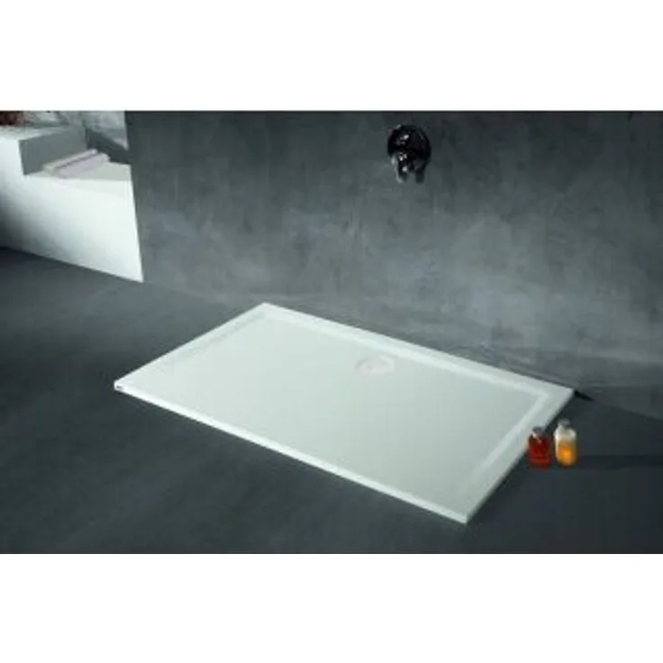 Hoesch 4205xA.010 DW Muna 1600x900x30 Badewanne ohne Ablauf, Solique Material, Weiß