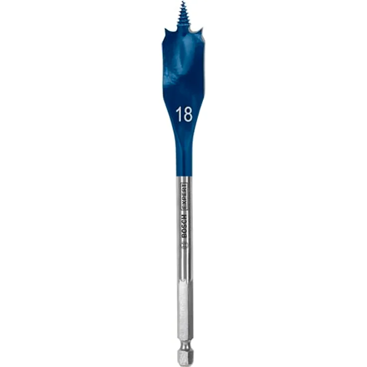 Bosch Expert Self Cut Speed Spade Bit, 18mm x 152mm, HEX Shank, schnellstes Bohren in Weichholz, 1 Stück – Bild 1