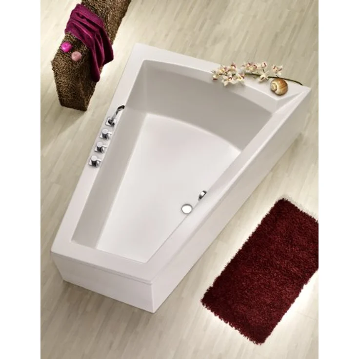 Ottofond Badewanne 'Galia II Modell A' Sanitäracryl, weiß, 1750 x 1350 x 700 mm, rechte Ausführung, elegantes Design, pflegeleicht – Bild 1