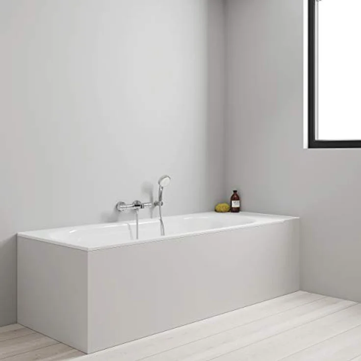GROHE Grohtherm 800 Cosmopolitan | Thermostat-Wannenbatterie, ohne Anschlüsse - mit ergonomischem Metallgriff und Spartaste, Umstellung: Wanne/Dusche | chrom | 34770000 – Bild 4