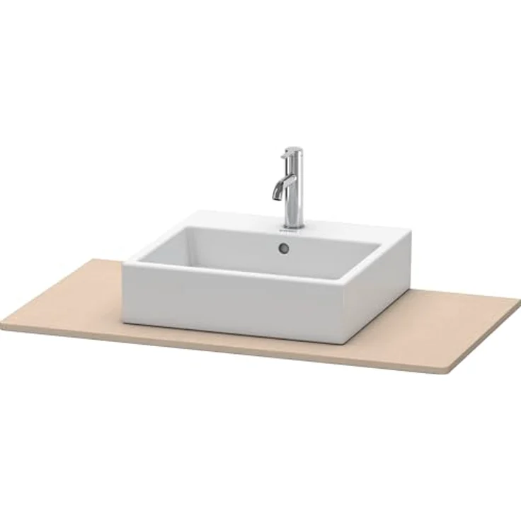 Duravit XSquare Konsole 060E, 1000x550 mm mit 1 Ausschnitt, Farbe: Leinen