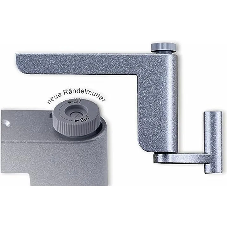 ClipClose TS silber mini Türschließer Türanlehner für Zimmertüren - ohne Bohren und Schrauben