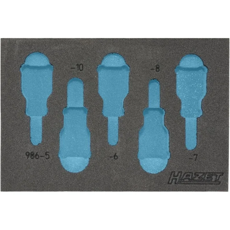 Hazet 2-Komponenten Weichschaum-Einlage für Art.Nr. 165-S, unbestückt, 172 x 114 mm, für Ordnungssystem 1/9