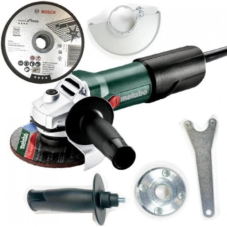 Metabo Winkelschleifer WEV 850-125 (für Schleifscheiben Ã¸ 125 mm, 850 W, Spindelgewinde M14, Überlastschutz, Sanftanlauf) 60361100 – Bild 2