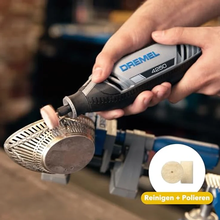 DREMEL DREMEL 4250-6/128 Platinum+ Box, Akku-Multifunktionswerkzeug mit 175-Watt-Motor, 6 Aufsätzen und 128-tlg. Zubehörset – Bild 11