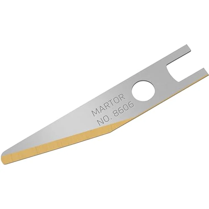 MARTOR Grafikklinge Nr. 8605, Extra scharfe TiN-beschichtete Stahlklinge, Präzisionsschneide mit abgerundeter Klinge, 100 Stück im Sicherheitsspender – Bild 2