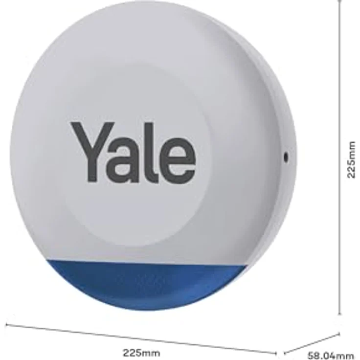 Yale Außensirene Grau, Einstellbare Sirene mit bis zu 100 dB, Blinkende LED-Leuchten, Echtzeit-Benachrichtigungen, Yale Horizon+ Technologie 1 km Reichweite, Kompatibel mit Yale Smart Alarm – Bild 3
