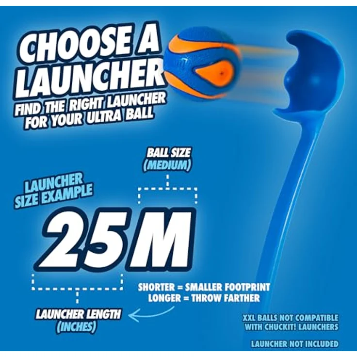 Chuckit Ultra Squeaker Ball, Hundespielzeug 2er Pack, Größe M (Durchmesser 6 cm), schwimmfähig und kombinierbar mit Chuckit! Ball Launcher – Bild 6