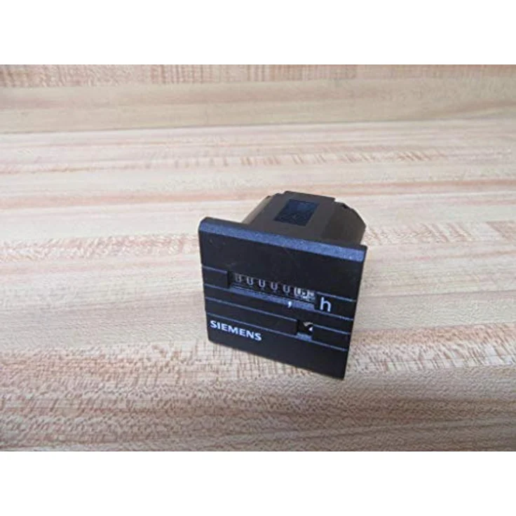 Siemens Betriebsstundenzähler, 10 – 80 V, analog, Fronttafeleinbau, Zählbereich 99999,99 h, 48 x 48 mm – Bild 1