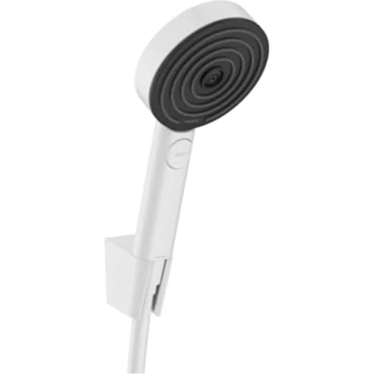 hansgrohe Pulsify Select S Duschkopfhalterungset 105 Relaxation, Duschschlauch 125 cm, 3 Strahlarten, Matt-Weiss und Graphitgrau, 11.40 l/min – Bild 1