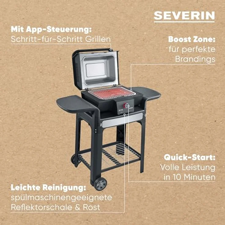 Severin PG8139 Sevo Smart Control GTS Elektrogrill – Bild 4