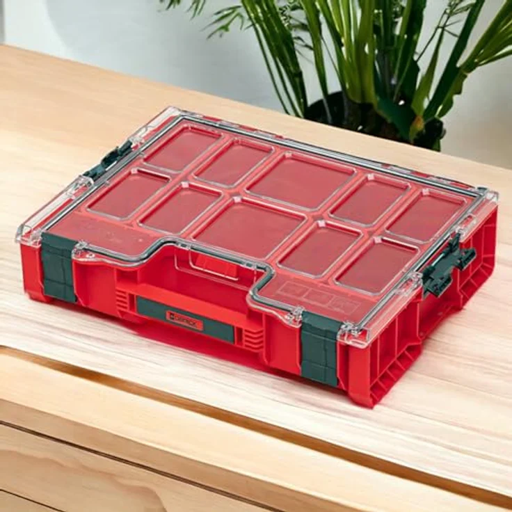 QBRICK System Werkzeugkoffer Qbrick System PRO Organizer 300 RED ULTRA HD stapelbar 452 x 358 x 110 – Bild 5