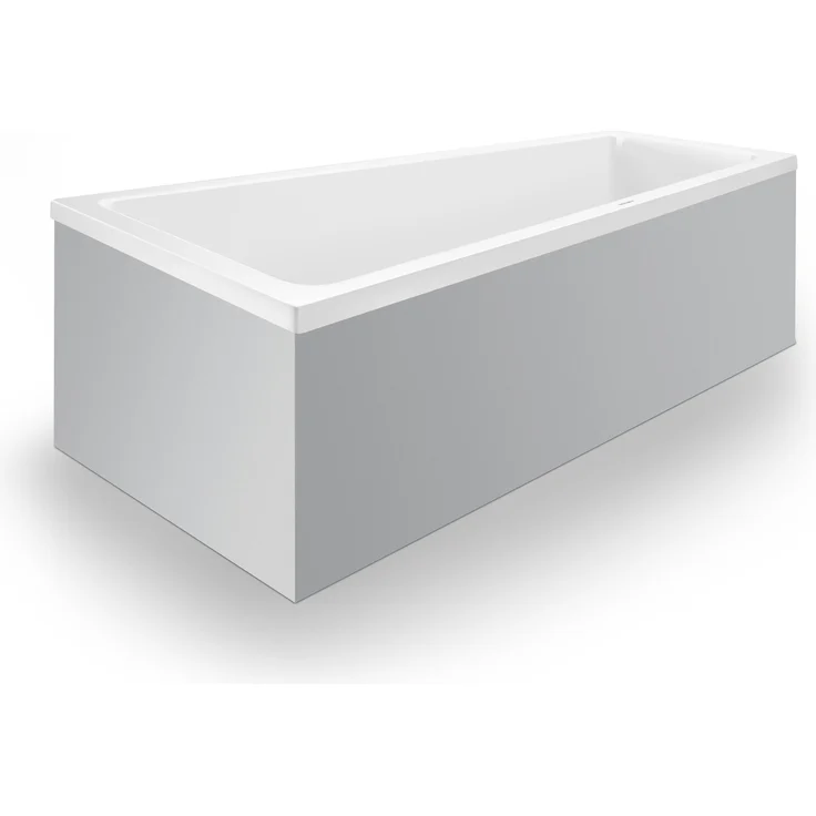 Duravit Trapez-Badewanne No 1 1, Einbauversion mit Rückenschräge links, weiß, 1700x1000mm, 210l