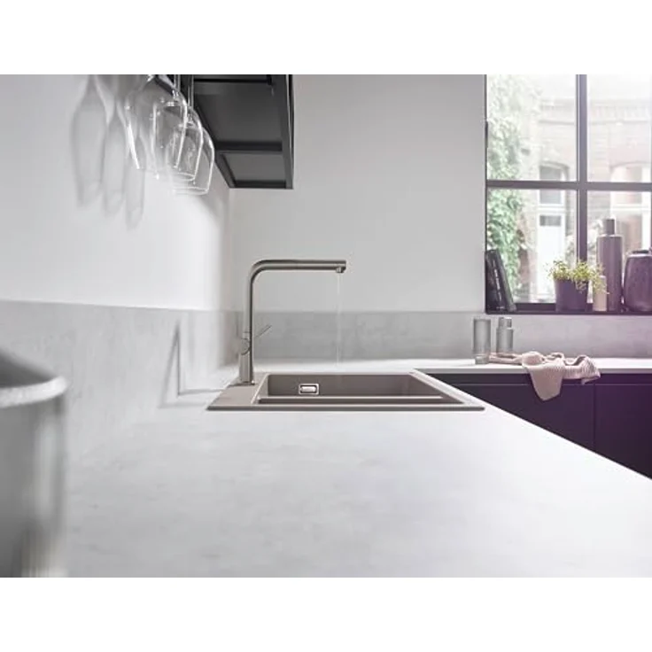 hansgrohe Talis M54 Einhebel-Küchenmischer, ComfortZone 270, Edelstahl Finish, 360° schwenkbar, Keramikmischsystem – Bild 6