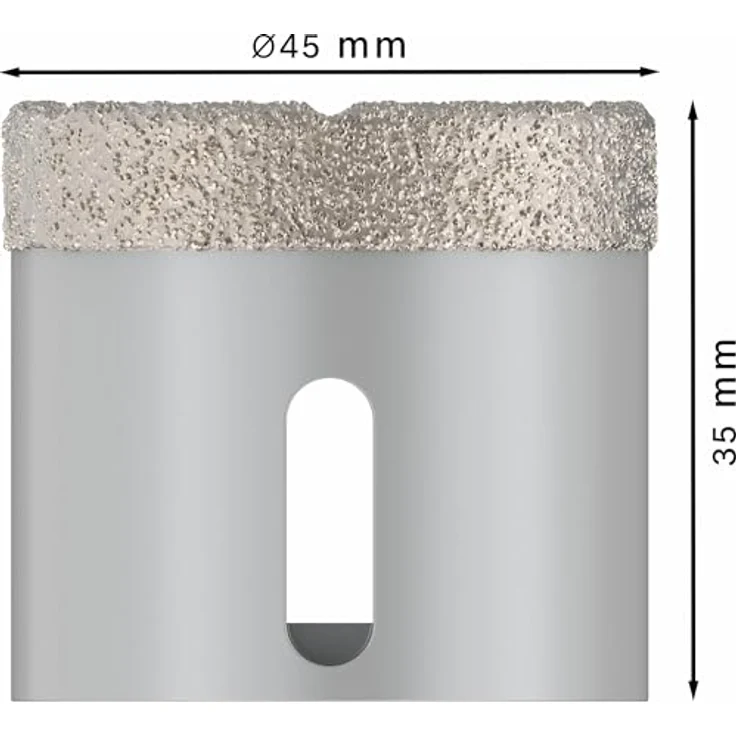 BOSCH Diamanttrockenbohrer Pro Core Cutter dry, X-Lock, Ø 45 mm für harte Fliesen und Stein – Bild 3
