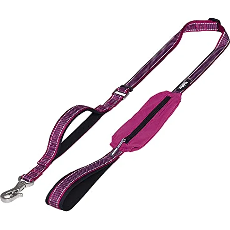 Nobby Leine Kalea, himbeere L: 140-180 cm, B: 15/20 mm, 1 Stück