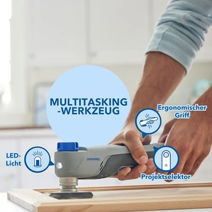 Dremel MM12V-S1 F013CM12JA, Akku-Multifunktionswerkzeug mit bürstenlosem Motor, ideal zum Schneiden, Schleifen und Schaben – Bild 3